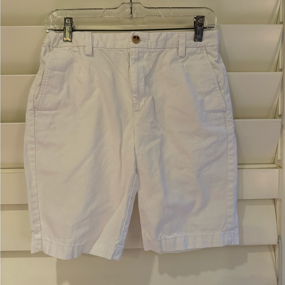 Vineyard Vines White Bermuda Shorts Cotton Blend